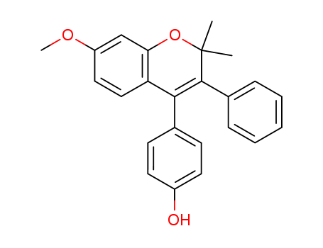Phenol,4-(7-methoxy-2,2-dimethyl-3-phenyl-2H-1-benzopyran-4-yl)- cas  51423-23-5