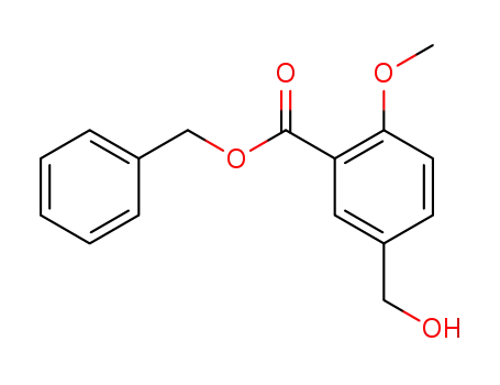Benzoic acid, 5-(hydroxymethyl)-2-methoxy-, phenylmethyl ester