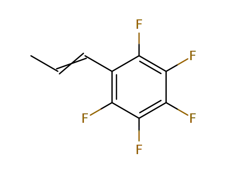 1-(퍼플루오로페닐)프로프-1-엔, 1-(펜타플루오로페닐)프로프-1-엔