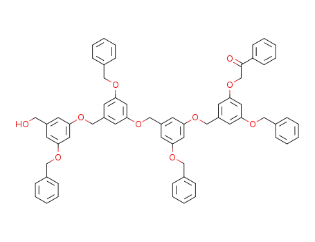 2-(3-Benzyloxy-5-{3-benzyloxy-5-[3-benzyloxy-5-(3-benzyloxy-5-hydroxymethyl-phenoxymethyl)-phenoxymethyl]-phenoxymethyl}-phenoxy)-1-phenyl-ethanone