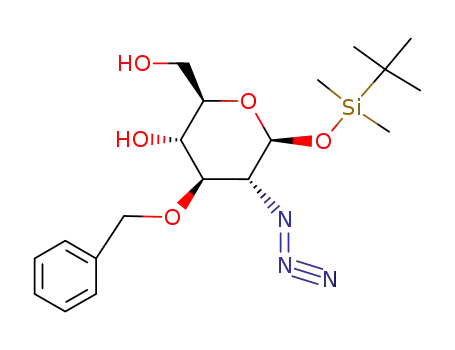 2-azido-3-O-benzyl-1-O-(tert-butyldimethylsilyl)-2-deoxy-β-D-glucopyranose
