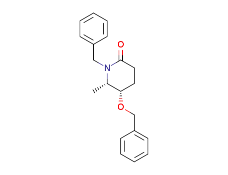 (-)-(5S,6S)-1-benzyl-5-(benzyloxy)6-methyl-hexahydro-2-pyridinone