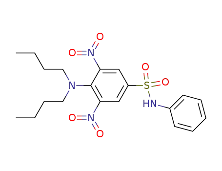 Molecular Structure of 619267-15-1 (Benzenesulfonamide, 4-(dibutylamino)-3,5-dinitro-N-phenyl-)
