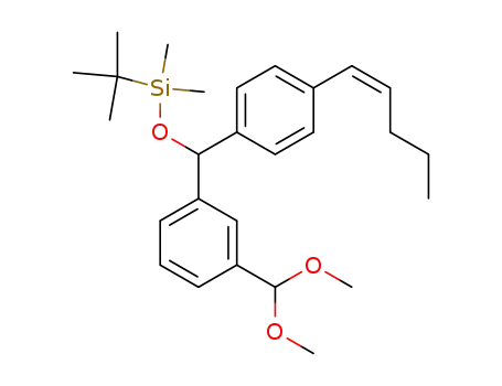 <i>tert</i>-butyl-[(3-dimethoxymethyl-phenyl)-(4-pent-1-enyl-phenyl)-methoxy]-dimethyl-silane