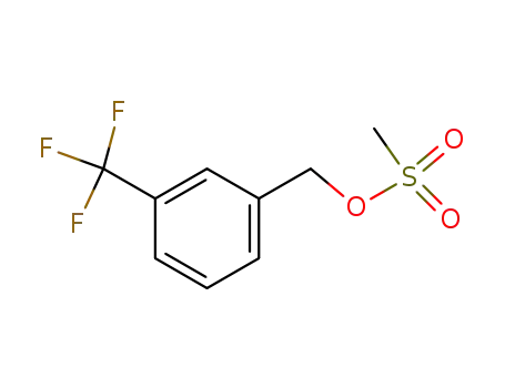 Molecular Structure of 96258-55-8 (Benzenemethanol, 3-(trifluoromethyl)-, methanesulfonate)