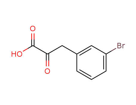 Molecular Structure of 207910-90-5 (Benzenepropanoic acid, 3-broMo-.alpha.-oxo-)