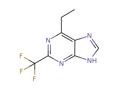 Molecular Structure of 658707-89-2 (1H-Purine,6-ethyl-2-(trifluoromethyl)-(9CI))
