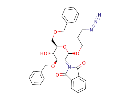 3-azido-1-O-(3,6-di-O-benzyl-2-deoxy-2-phthalimido-β-D-glucopyranosyl)propanol