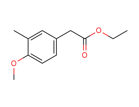 Molecular Structure of 4503-90-6 (ethyl 2-(4-methoxy-3-methylphenyl)acetate)