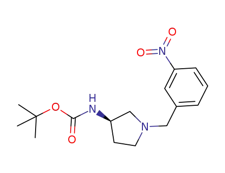 Carbamic acid, [(3R)-1-[(3-nitrophenyl)methyl]-3-pyrrolidinyl]-,
1,1-dimethylethyl ester