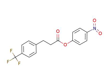 Molecular Structure of 958666-90-5 (4-nitrophenyl 3-[4-(trifluoromethyl)phenyl]propanoate)