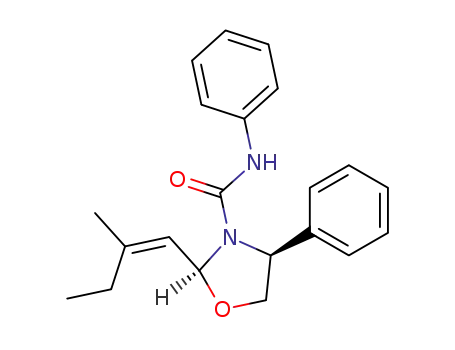 {2S-[cis-(Z)]}-2-(2-methyl-1-butenyl)-4,N-diphenyl-3-oxazolidinecarboxamide