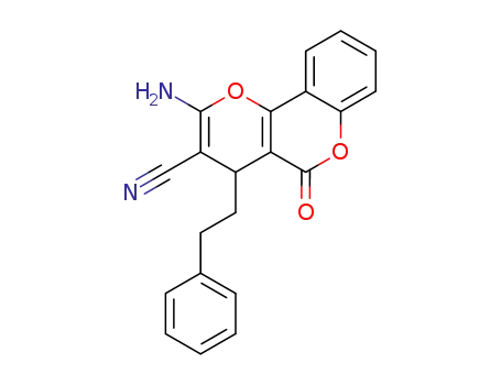 2-amino-5-oxo-4-phenethyl-4H,5H-pyrano[3,2-c]chromene-3-carbonitrile