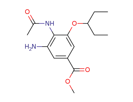 methyl 4-(N-acetylamino)-5-amino-3-(2-pentyloxy)benzoate