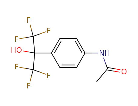Acetamide,
N-[4-[2,2,2-trifluoro-1-hydroxy-1-(trifluoromethyl)ethyl]phenyl]-