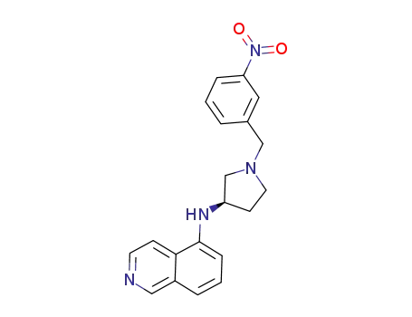 Molecular Structure of 919120-74-4 (5-Isoquinolinamine, N-[(3R)-1-[(3-nitrophenyl)methyl]-3-pyrrolidinyl]-)