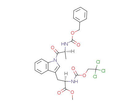 Molecular Structure of 316828-31-6 (N<sub>in</sub>-L-benzyloxycarbonylalanyl-N<sub>a</sub>-2,2,2-trichloroethoxycarbonyl-D-tryptophan methyl ester)