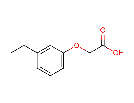 Molecular Structure of 1878-52-0 (Acetic acid, [3-(1-methylethyl)phenoxy]-)