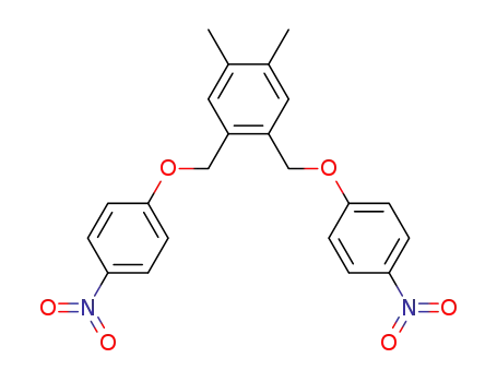 Molecular Structure of 856685-92-2 (Benzene, 1,2-dimethyl-4,5-bis[(4-nitrophenoxy)methyl]-)