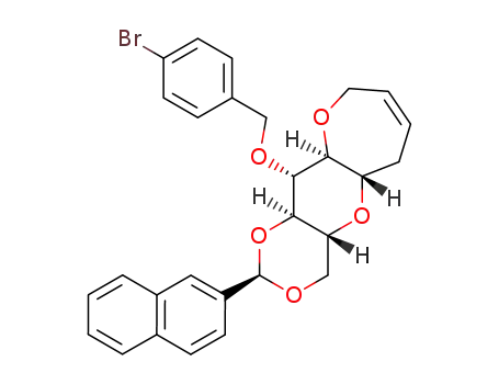 (2R,4aR,5aS,10aS,11R,11aR)-11-(4-Bromo-benzyloxy)-2-naphthalen-2-yl-4,4a,5a,6,9,10a,11,11a-octahydro-1,3,5,10-tetraoxa-cyclohepta[b]naphthalene