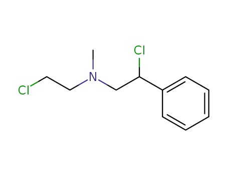 Molecular Structure of 22270-22-0 ((2-CHLORO-ETHYL)-(2-CHLORO-2-PHENYL-ETHYL)-METHYL-AMINE)