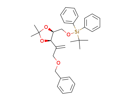 1-O-tert-butyldiphenylsilyl-5-O-benzyl-2,3-O-isopropylidene-4-C-methylene-D-erythro-pentitol