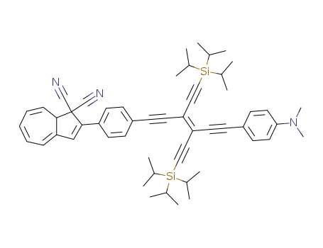 2-(4-{(E)-6-[4-(dimethylamino)phenyl]-3,4-bis[(triisopropylsilyl)ethynyl]hex-3-ene-1,5-diynyl}phenyl)-8aH-azulene-1,1-dicarbonitrile