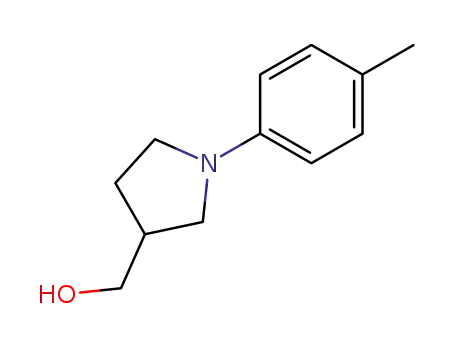Molecular Structure of 848317-65-7 (3-Pyrrolidinemethanol, 1-(4-methylphenyl)-)