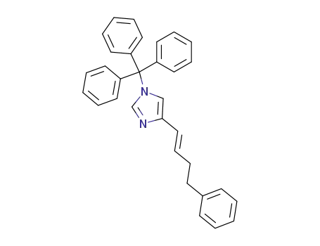 4-(4-phenyl-but-1-enyl)-1-trityl-1<i>H</i>-imidazole