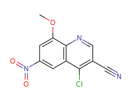 4-chloro-8-methoxy-6-nitroquinoline-3-carbonitrile