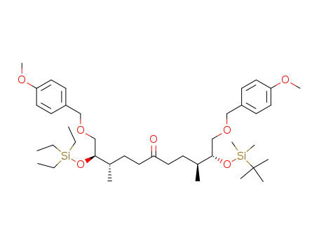 4,14-Dioxa-3,15-disilaheptadecan-9-one,
15,15-diethyl-5,13-bis[[(4-methoxyphenyl)methoxy]methyl]-2,2,3,3,6,12-
hexamethyl-, (5R,6S,12S,13R)-