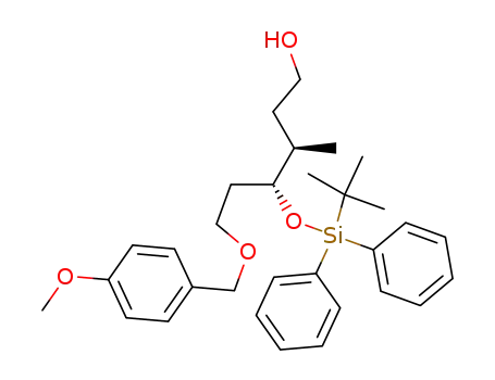 (-)-(3R,4R)-4-[tert-butyl(diphenyl)silyl]oxy-6-[(4-methoxybenzyl)oxy]-3-methyl-1-hexanol