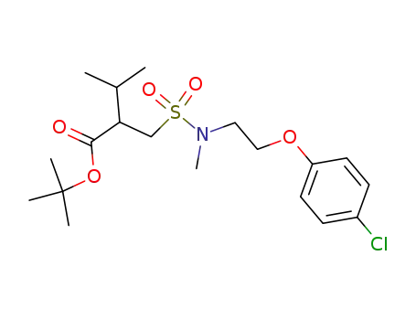 tert-Butyl 2-(N-(2-(4-Chlorophenoxy)ethyl)-N-methylsulfamoylmethyl)-3-methylbutanoate