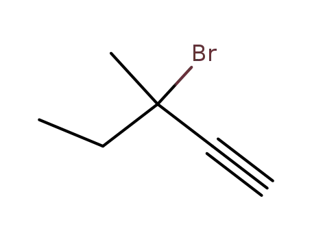 Molecular Structure of 40185-84-0 (1-Pentyne, 3-bromo-3-methyl-)