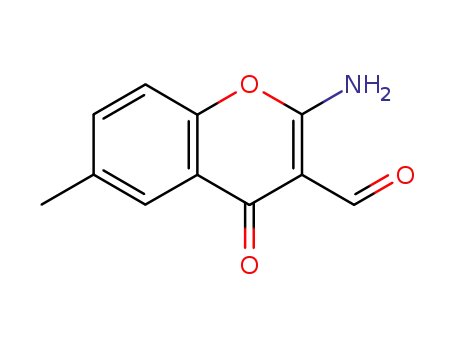 2-amino-6-methyl-4-oxo-4H-chromene-3-carbaldehyde