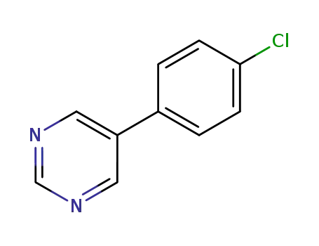 Molecular Structure of 82525-17-5 (5-(4-chlorophenyl)pyrimidine)