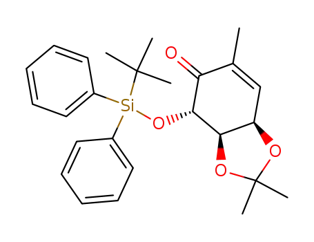 (3aR,4R,7aR)-4{[(1,1-dimethylethyl)diphenylsilyl]oxy}-3a,7a-dihydro-2,2,6-trimethyl-1,3-benzodioxol-5(4H)-one