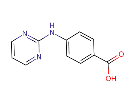 Molecular Structure of 920287-46-3 (4-(PYRIMIDIN-2-YLAMINO)-BENZOIC ACID)