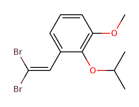 Benzene, 1-(2,2-dibromoethenyl)-3-methoxy-2-(1-methylethoxy)-