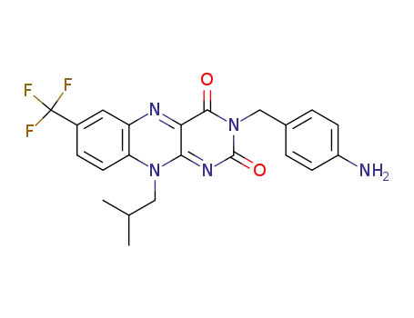 Benzo[g]pteridine-2,4(3H,10H)-dione,
3-[(4-aminophenyl)methyl]-10-(2-methylpropyl)-7-(trifluoromethyl)-