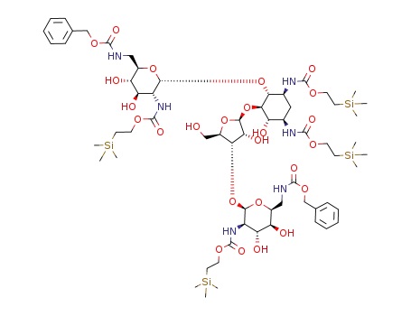 Molecular Structure of 936920-05-7 (C<sub>63</sub>H<sub>106</sub>N<sub>6</sub>O<sub>25</sub>Si<sub>4</sub>)
