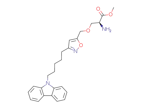 L-Serine, O-[[3-[5-(9H-carbazol-9-yl)pentyl]-5-isoxazolyl]methyl]-, methyl
ester