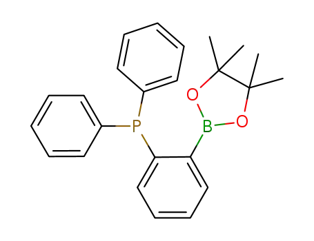 Molecular Structure of 1250258-94-6 ([2-(4,4,5,5-tetramethyl-[1,3,2]dioxaborolan-2-yl)phenyl]diphenylphosphine)