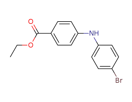 Molecular Structure of 458550-44-2 (N-(4-BROMOPHENYL-N-(4-CARBETHOXYPHENYL)AMINE)