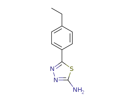 Molecular Structure of 383130-78-7 (5-(4-ethylphenyl)-1,3,4-thiadiazol-2-amine)
