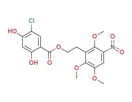2,3,6-trimethoxy-5-nitrophenethyl 5-chloro-2,4-dihydroxybenzoate