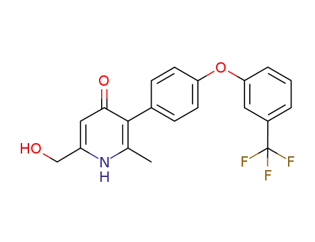 6-(hydroxymethyl)-2-methyl-3-(4-{[3(trifluoromethy)phenyl]oxy}phenyl)-pyridin-4(1H)-one