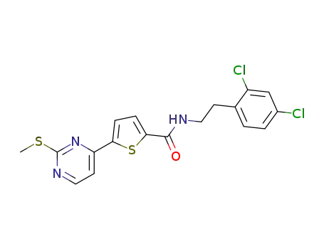 5-(2-methylsulfanyl-pyrimidin-4-yl)-thiophene-2-carboxylic acid [2-(2,4-dichloro-phenyl)-ethyl]-amide
