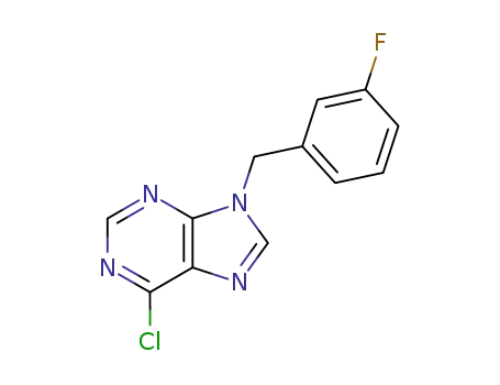 9H-Purine, 6-chloro-9-[(3-fluorophenyl)methyl]-
