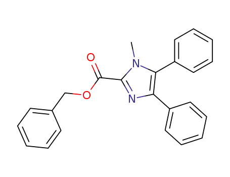 Molecular Structure of 489446-63-1 (1H-Imidazole-2-carboxylic acid, 1-methyl-4,5-diphenyl-, phenylmethyl
ester)